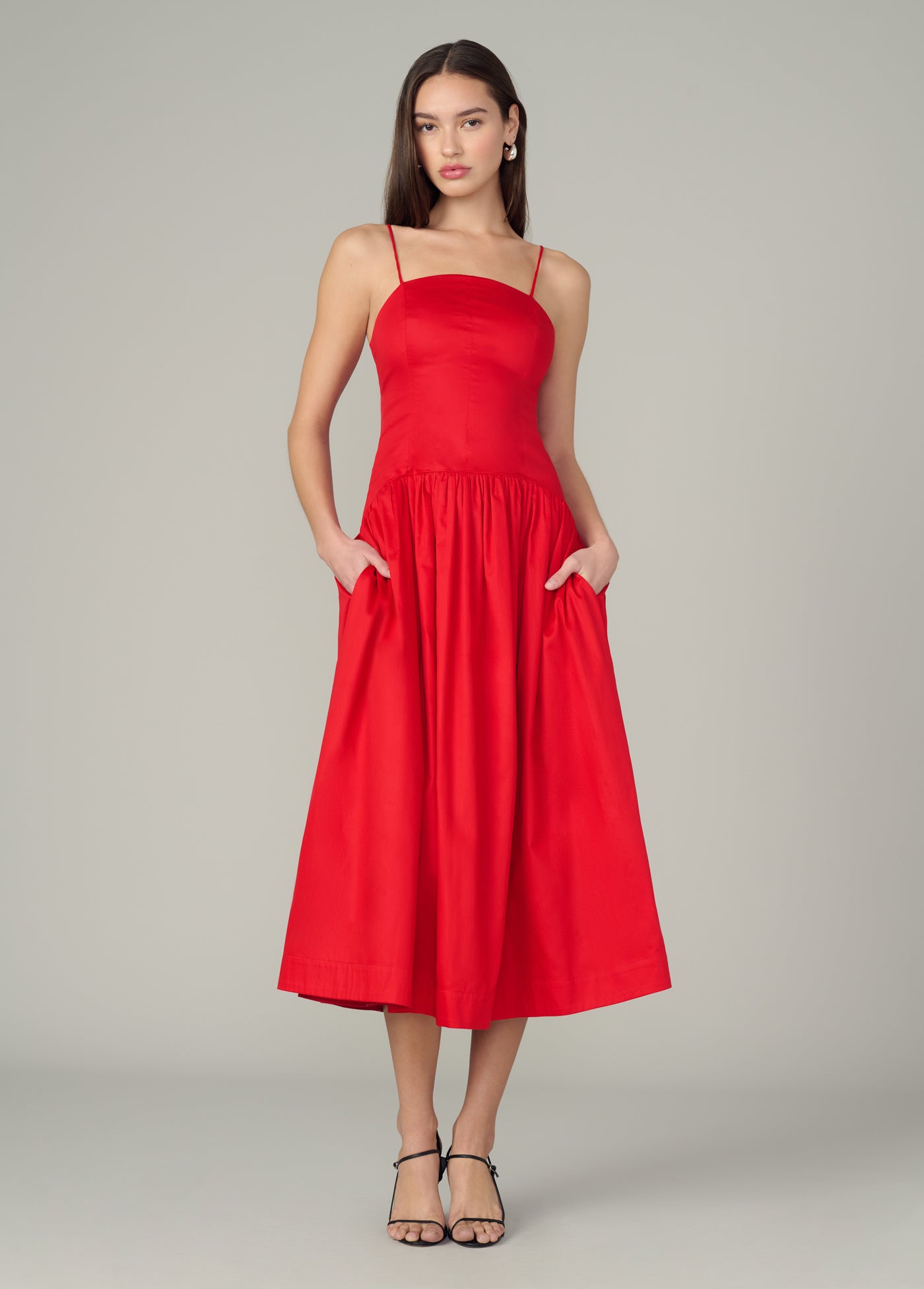 ワンピース MAX MARA STUDIO Woman Dress Red 2516221073600 002 Rea maxi dress in red - Max Mara | Mytheresa