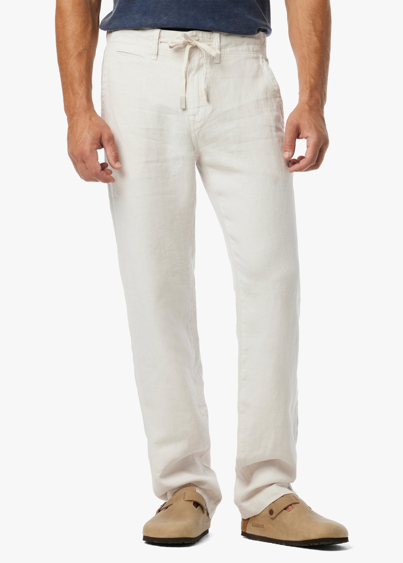 Ameri RUSTIC LINEN PANTS Mサイズ Linen pants | Brown | mid stone | Carrot fit | 30-003122A