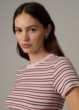 BLUSH ECRU STRIPE
