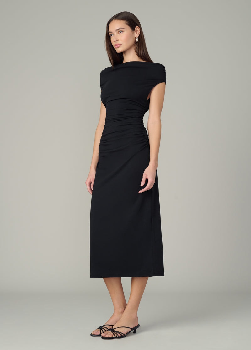 Joe's Jeans Women's The Mia Midi Dress - Black - Size XS Joe's Jeans Women's The Mia Midi Dress - Black - Size XS