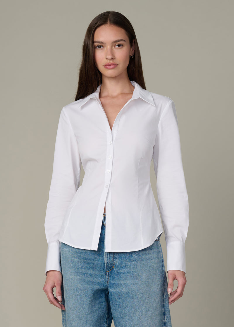 Joe's Jeans The Cora Slim Fit Shirt - White - XS Joe's Jeans The Cora Slim Fit Shirt - White - XS