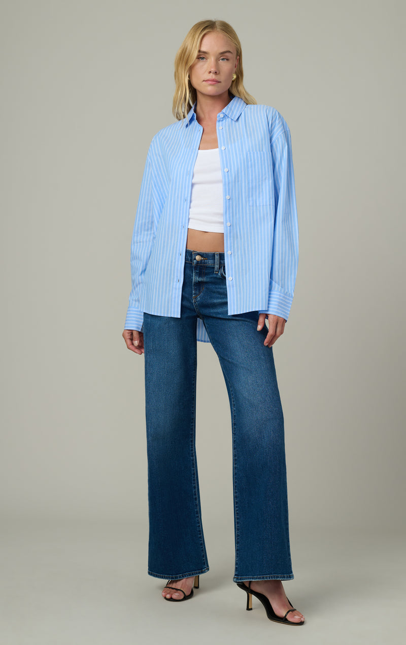 SKY BLUE WHITE STRIPE