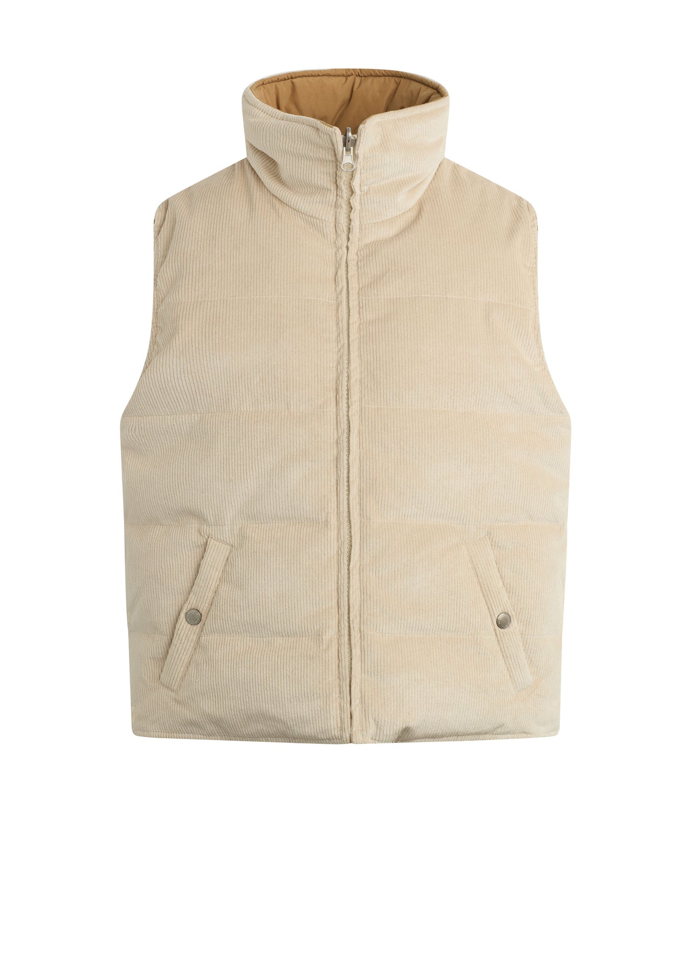 ジャケット・アウター 24AW sacai Corduroy Puffer Vest Sacai - Appliquéd Quilted Cotton-Corduroy Down Gilet - Purple Sacai