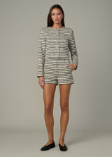 MIDNIGHT/ECRU STRI