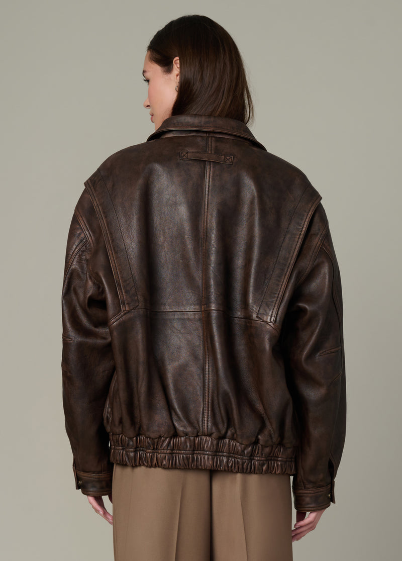 BROWN DISTRESSED