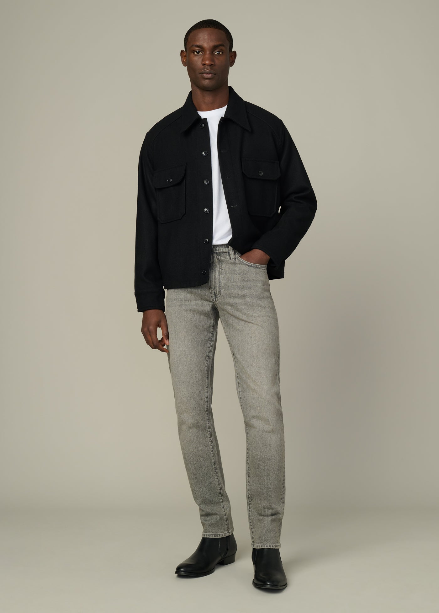 The Brixton Straight-Leg Jeans | Slim Fit in Fairview Grey – Joe's