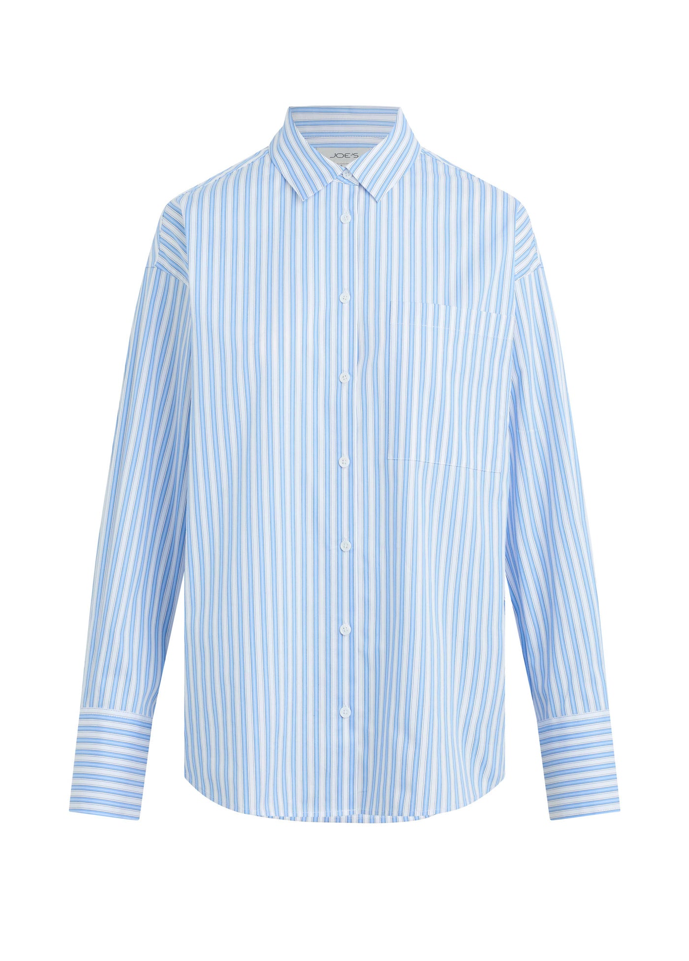 blue and white striped dress shirt The Boyfriend Button Down Shirt S / Blue/White Stripe