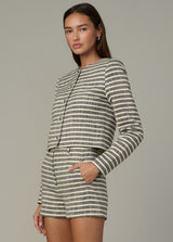 MIDNIGHT/ECRU STRI