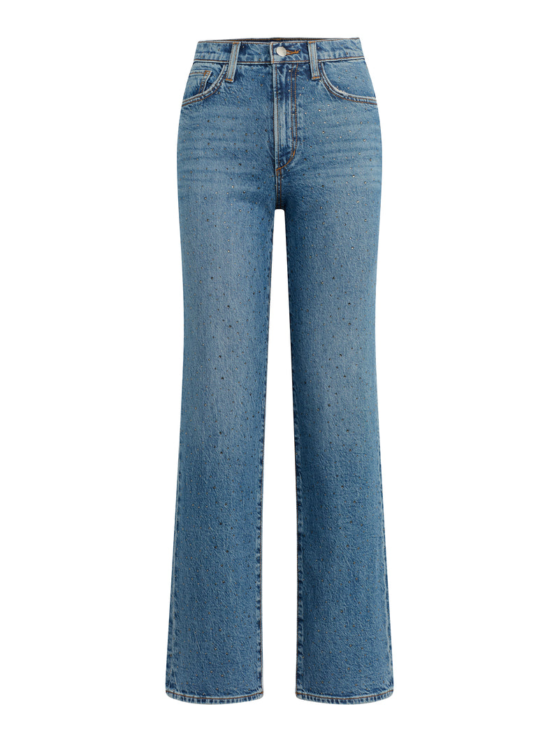 stone denim✨ Paradise Rhinestones Jeans - Light Blue
