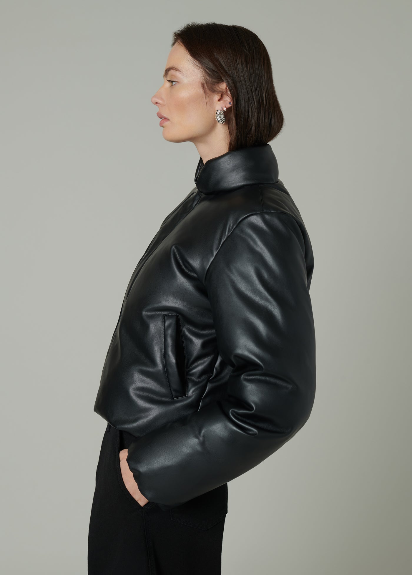 Kiki Black Leather Blazer – Tin Lizzies