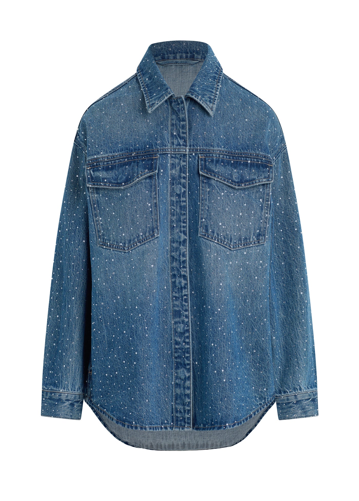 denim jacket Treat Ürself TSF Oversized Denim Jacket – The Shop Forward