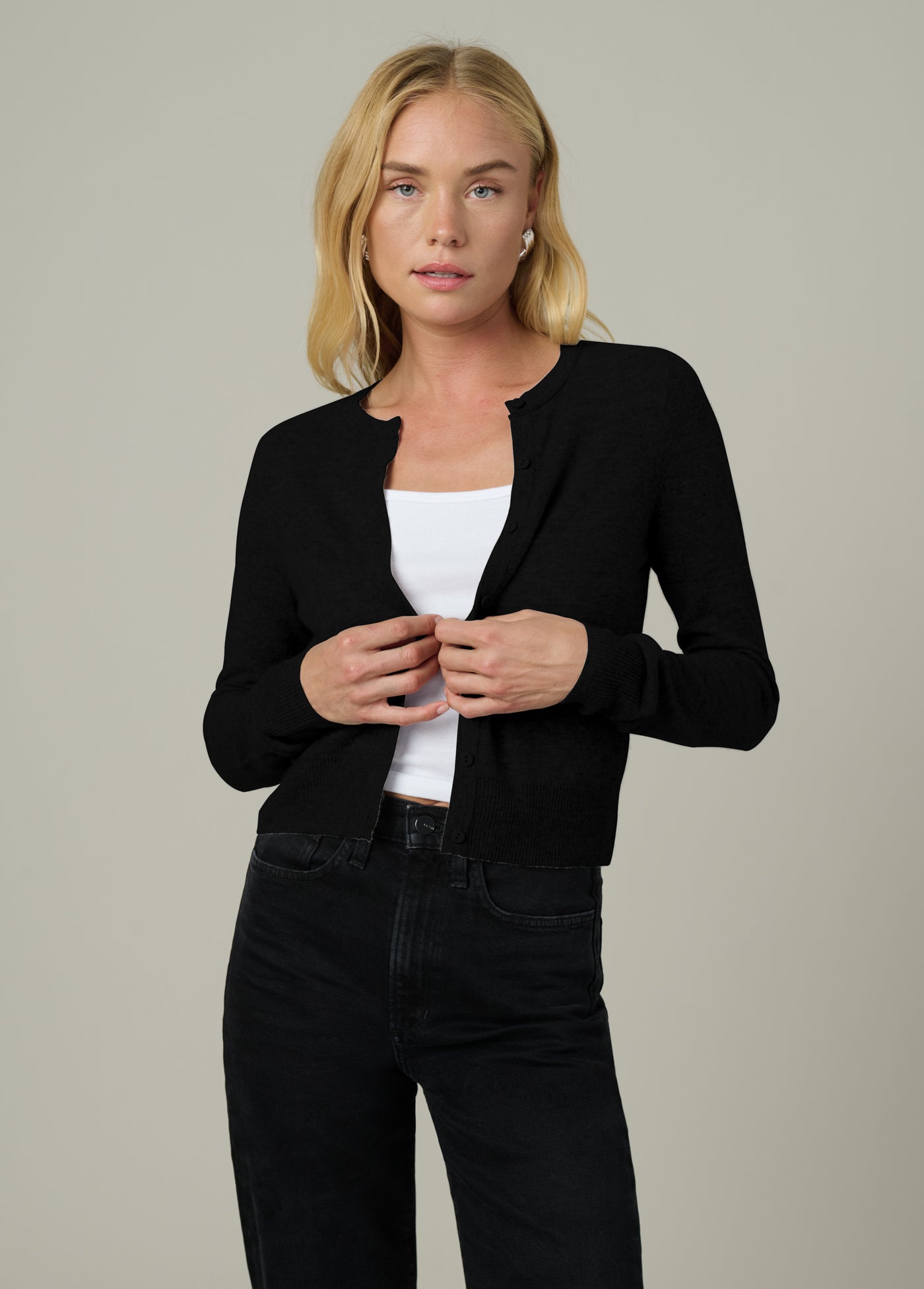 Dani Cashmere Cardigan Black | women's Cashmere Sweaters – Joe's