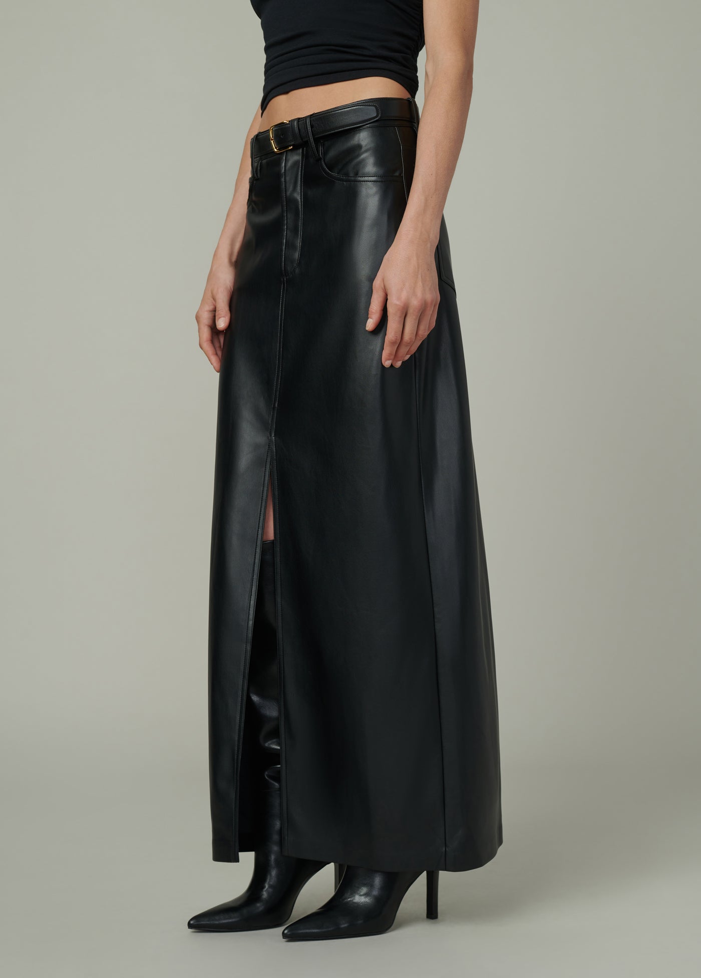 THE MARTINE MAXI SKIRT VEGAN LEATHER – Joe's® Jeans