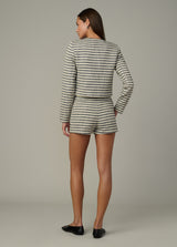 MIDNIGHT/ECRU STRI