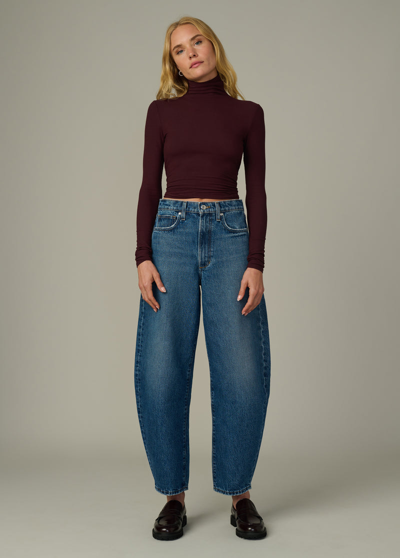 (取寄) ジョーズジーンズ レディース ザ ビリー バレル Joe's Jeans women The Billie Barrel Ephermal Billie Barrel Jeans | High Rise Full-Length Barrel Leg Denim