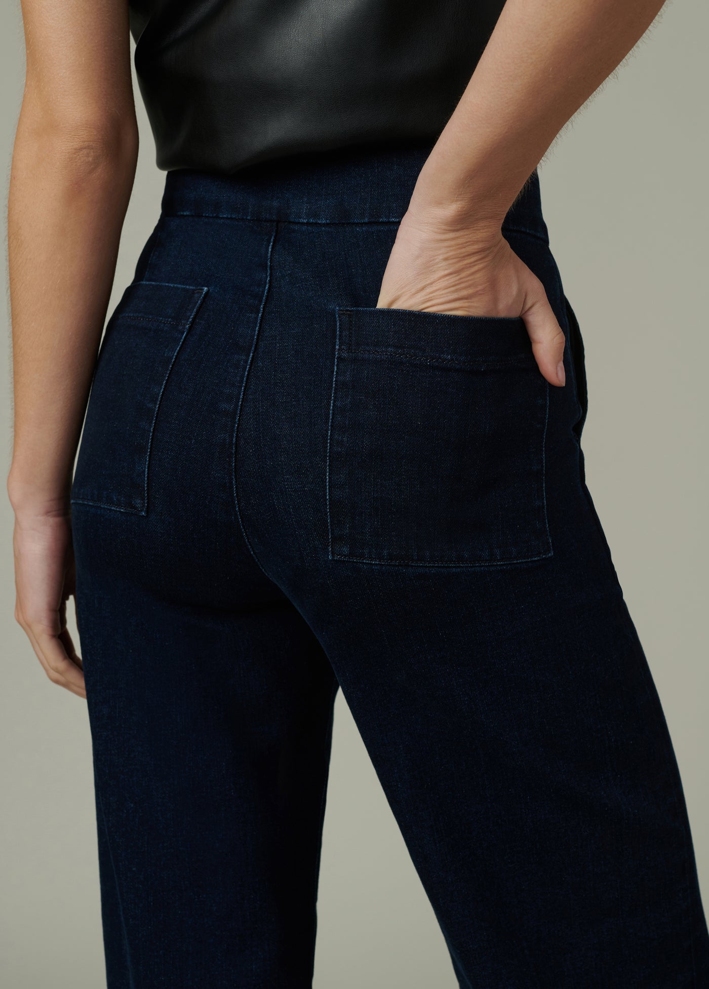 【BAON】Mason Snap Button Washed Wide Denim Pants BAON】Mason Snap Button Washed Wide Denim Pants (BAON/デニム