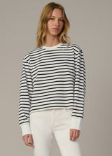 MILK NAVY STRIPE