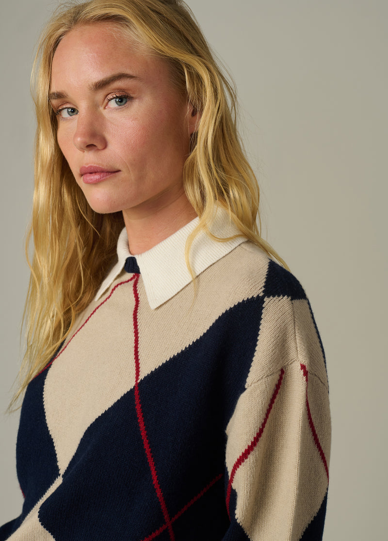 NAVY MULTI ARGYLE