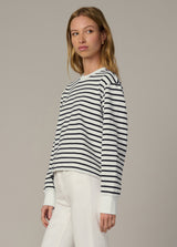 MILK NAVY STRIPE