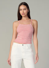 WHITE CHERRY RED STRIPE