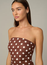 CHOCOLATE ECRU DOT