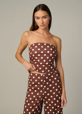 CHOCOLATE ECRU DOT