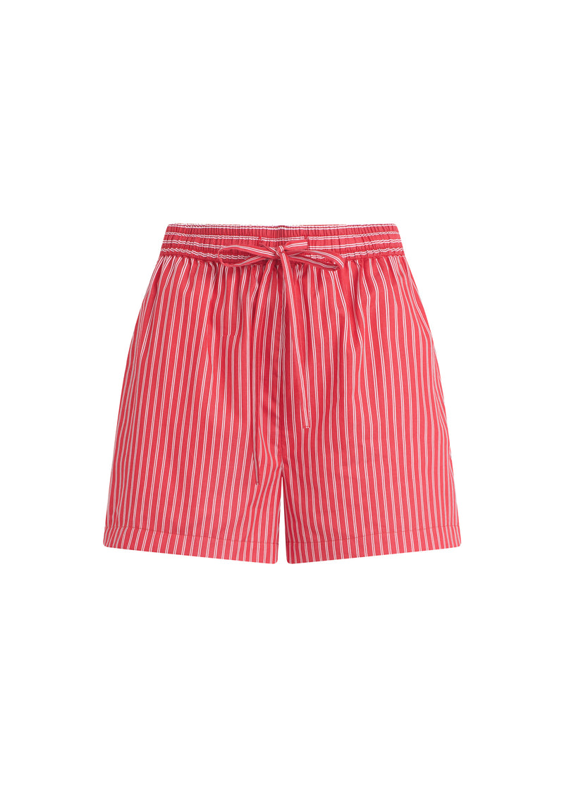 CHERRY RED WHITE STRIPE