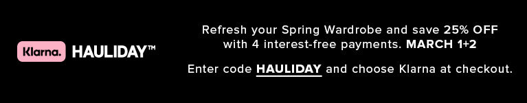KLARNA HAULIDAY's Collection Banner Image