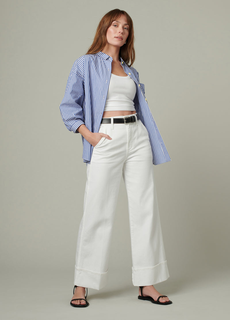 NAVY WHITE STRIPE