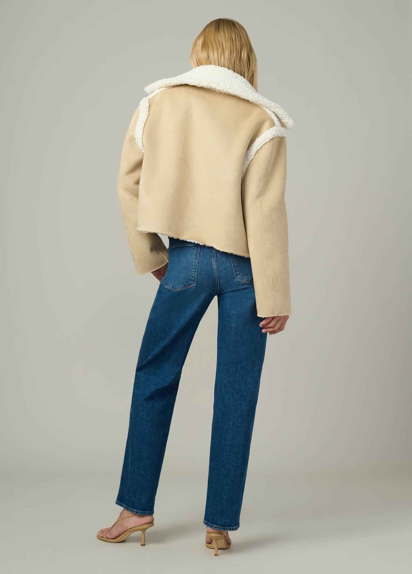 シャンべ Carhartt Relaxed Fit Sherpa-Lined Denim Jacket Men's Tall Size L