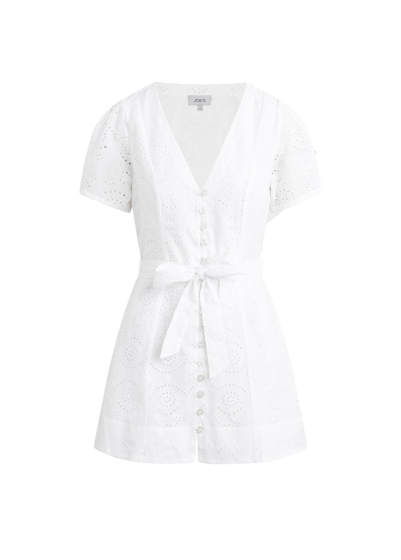 morning in mallorca white cotton eyelet short sleeve mini dress Red Eyelet Mini Dress | Womens | X-Small (Available in S, M) | 100% Cotton