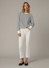 MILK NAVY STRIPE