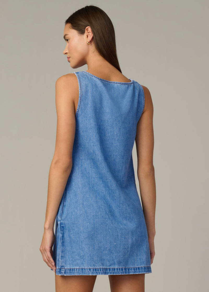 The Scoop Neck Mini Dress