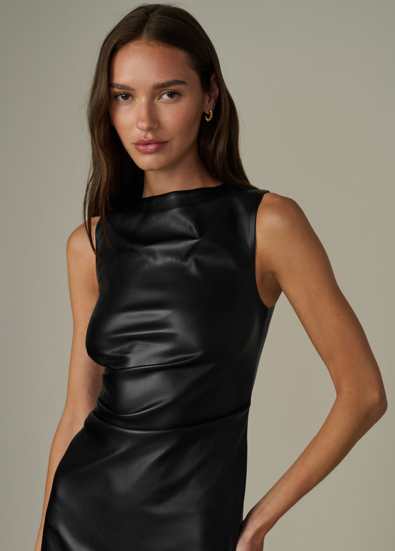 Joe's Jeans The Meg Faux Leather Dress - Black - S Joe's Jeans The Meg Faux Leather Dress - Black - S