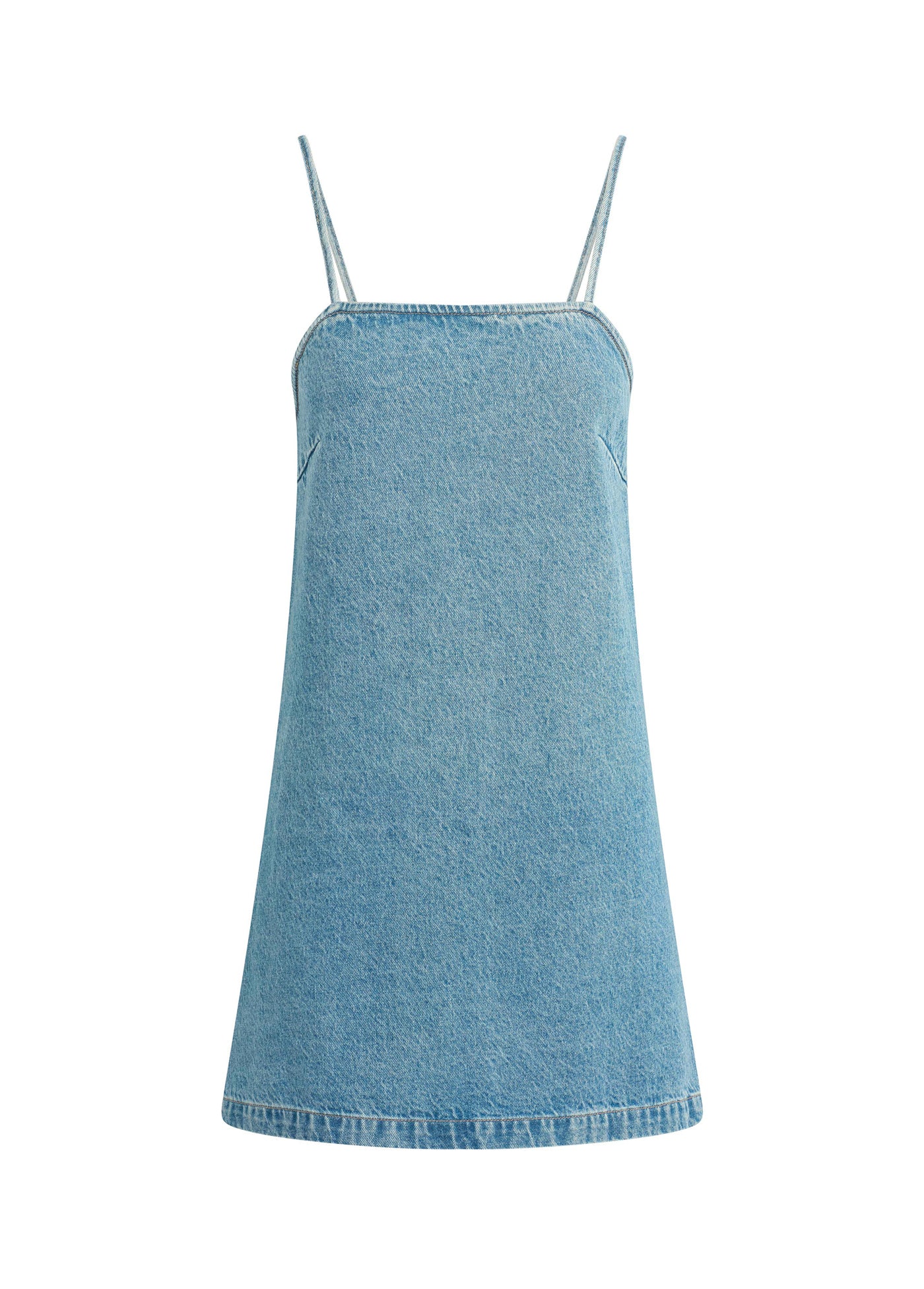 Clean Denim Shift Dress