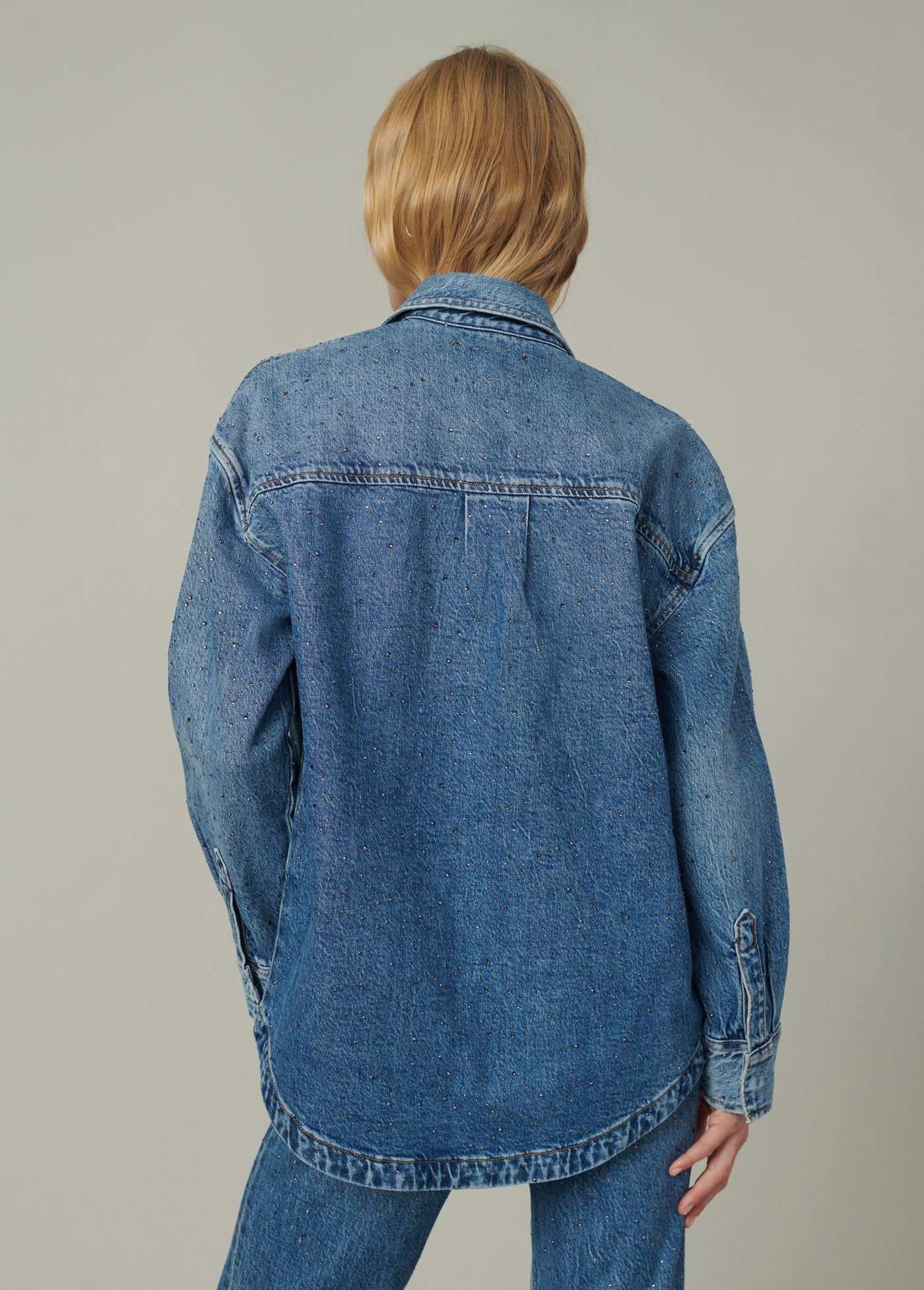 【crystalsoul369】digne jacket crystalsoul369】digne jacket Rhinestone Jean Jacket - 431