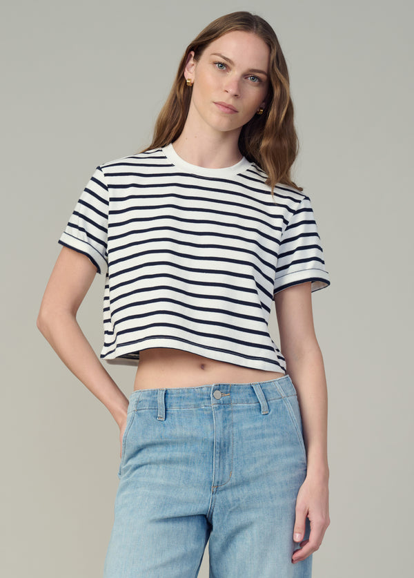 MILK NAVY STRIPE