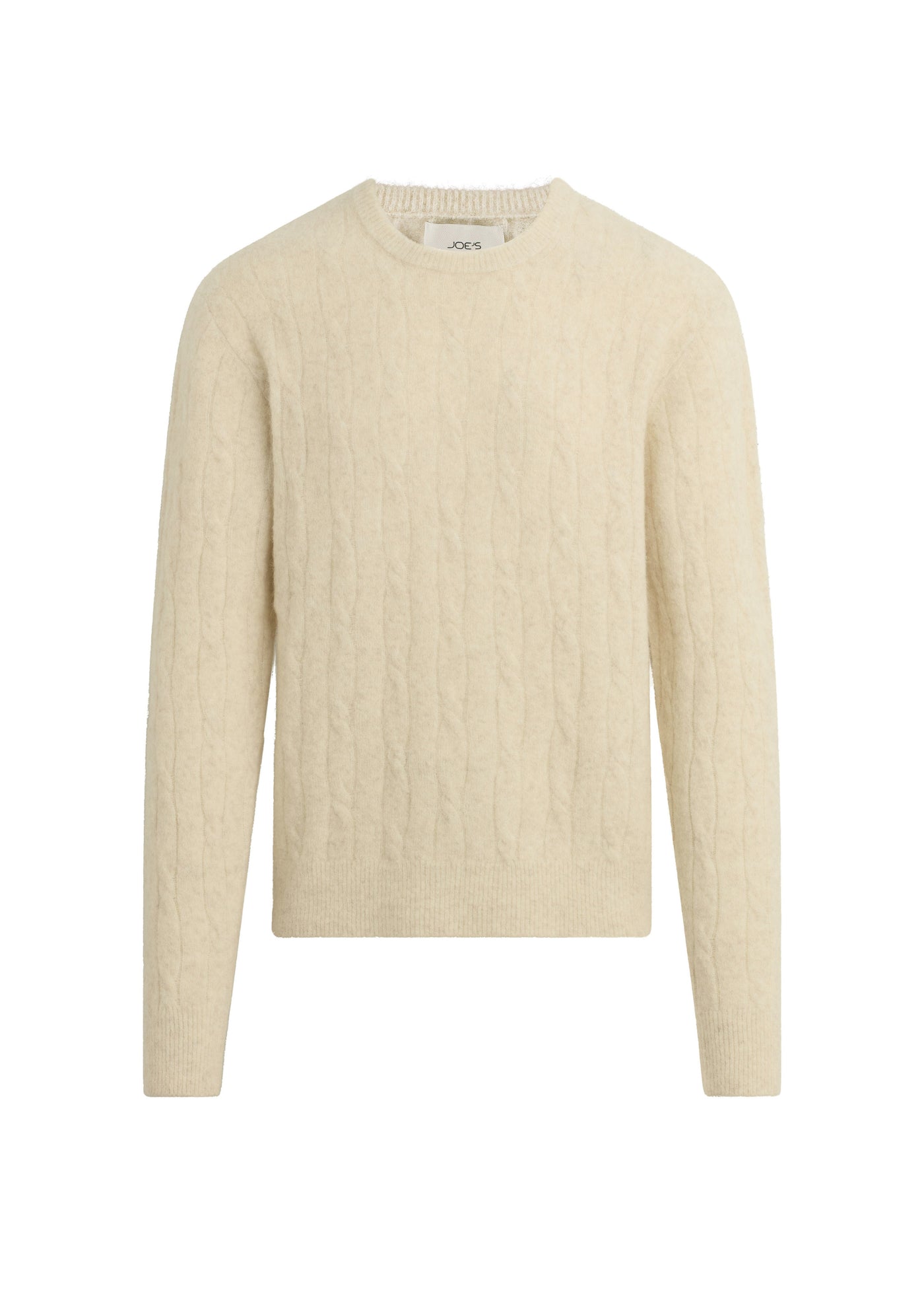 Alpaca Cable Sweater | Winter Sand Classic Knit Pullover – Joe's