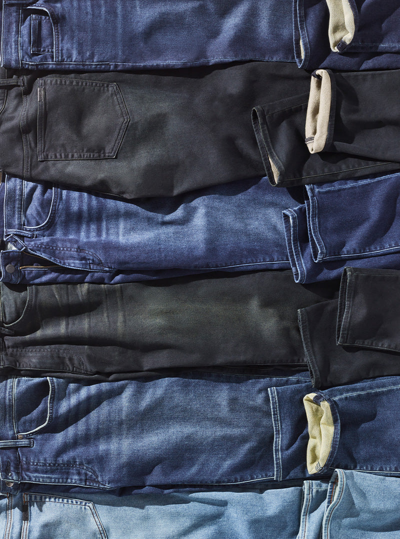 French Terry Jeans Optik - Hell Grau | 95% Baumwolle + 5% Elasthan |