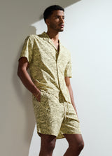 CAMP COLLAR PRINTED SHIRT