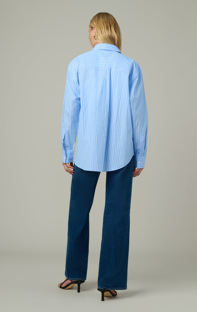 SKY BLUE WHITE STRIPE