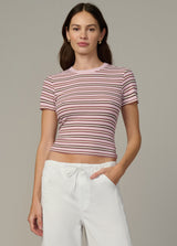 BLUSH ECRU STRIPE