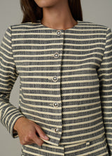 MIDNIGHT/ECRU STRI