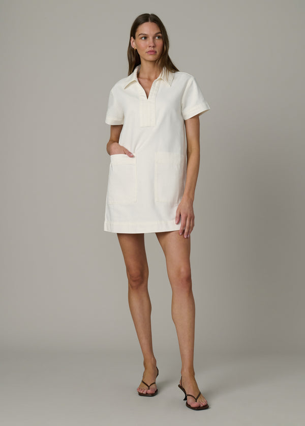 short sleeve denim dresses The Lillian Denim Dress