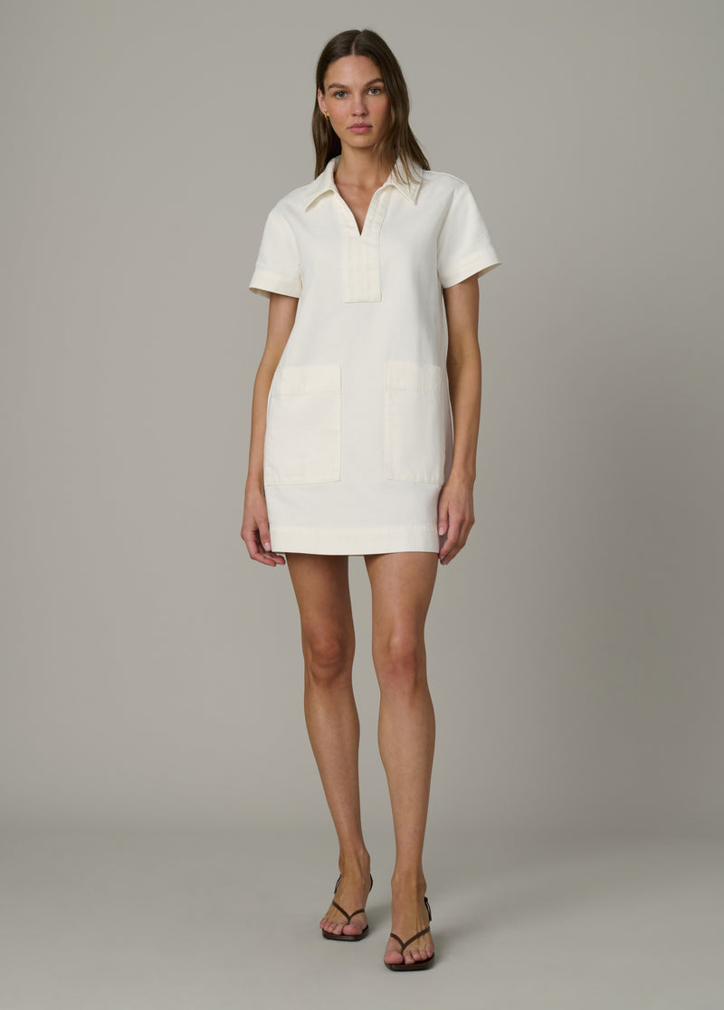 The Lillian Denim Dress - Milk, Size Xl, by Joe's Jeans The Lillian Denim Dress - Milk, Size Xl, by Joe's Jeans