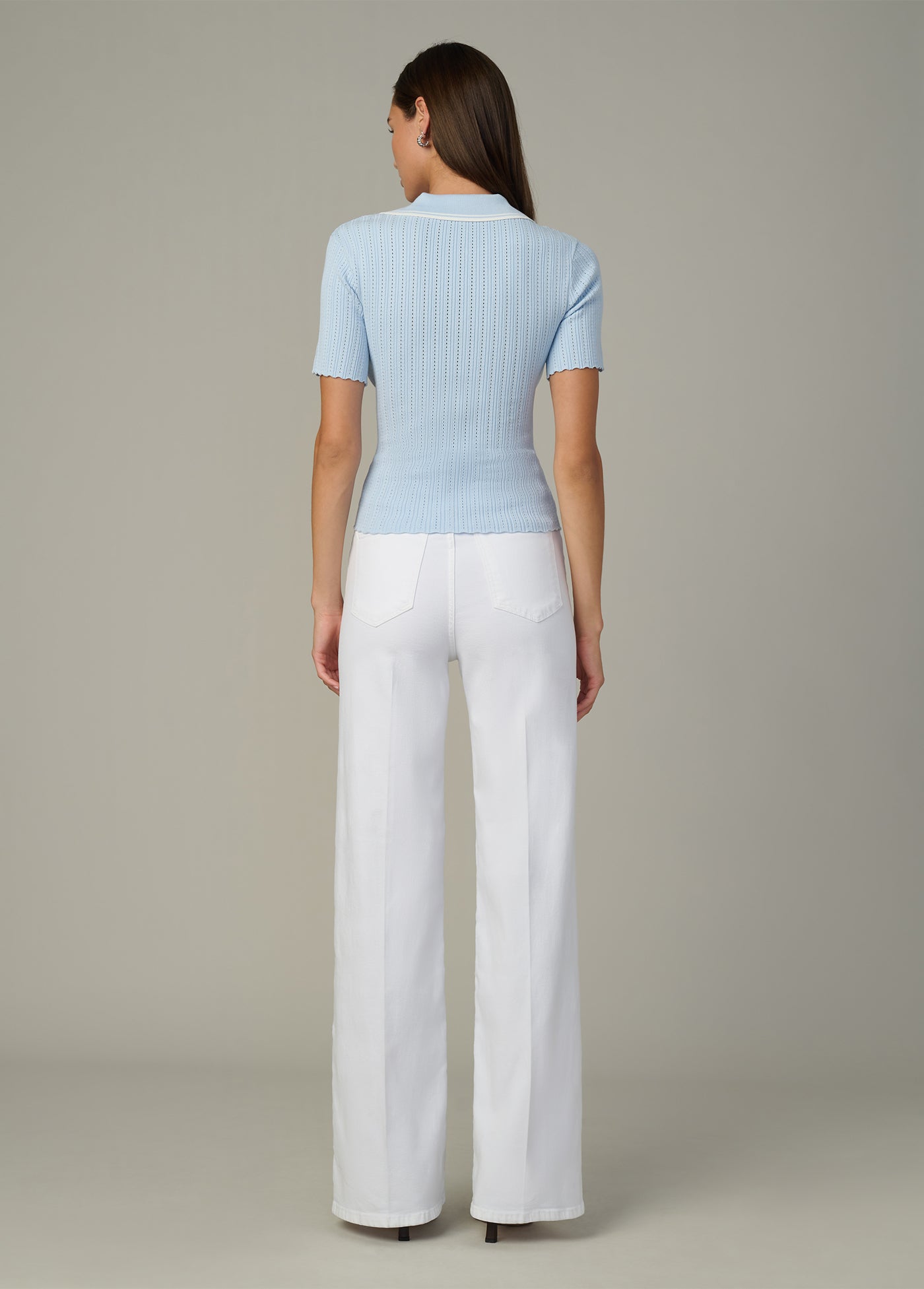 The Jess Pointelle Polo Shirt | Women's Tops – Joe's® Jeans