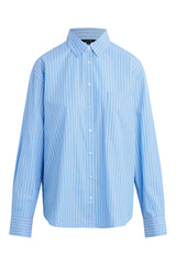 SKY BLUE WHITE STRIPE