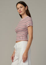 BLUSH ECRU STRIPE