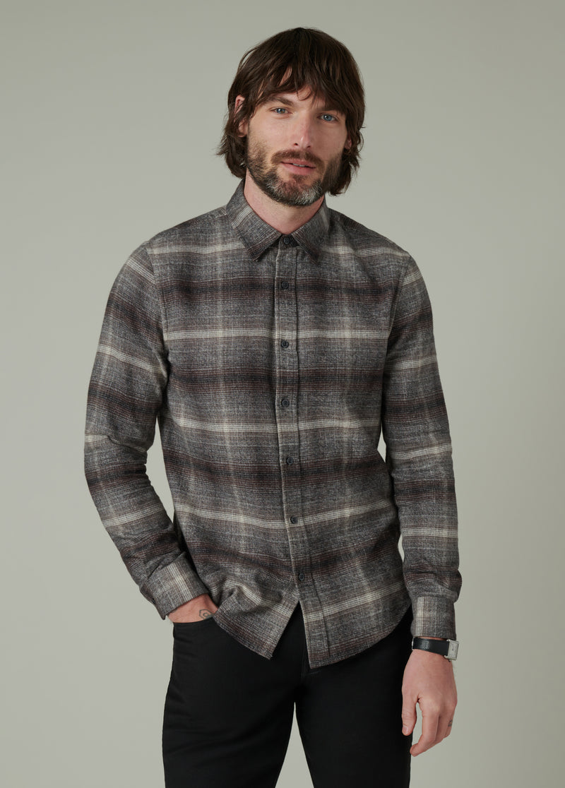 ROAD to NOWHERE - CAMERON Japanese Flannel Overshirt in Autumn Shado – J. Ransom LA ROAD to NOWHERE - CAMERON Japanese Flannel Overshirt in Autumn Shado – J. Ransom LA