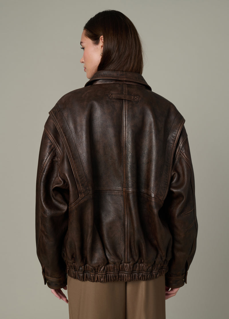 BROWN DISTRESSED